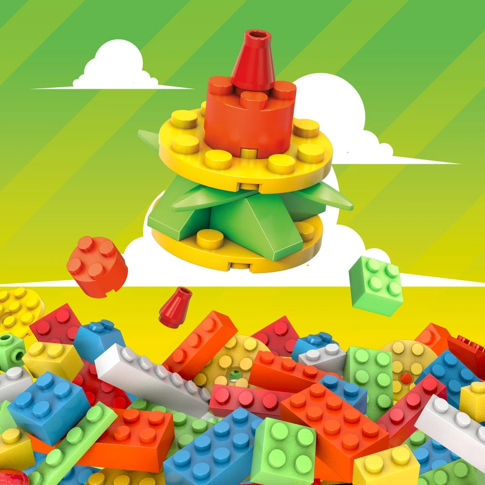 Конструктор Mega Construx Тубус средний 140 деталей GVM56 | Игрушки и хобби