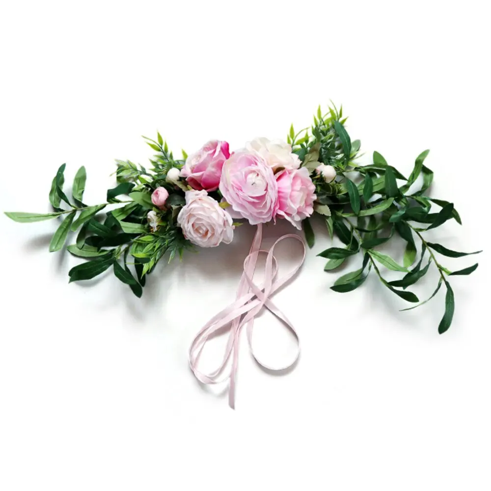 

Украшение для стен искусственная гирлянда Европейский Искусственный шелк цветок красная дверь День Святого Валентина лесной Отдел Lintel спи...