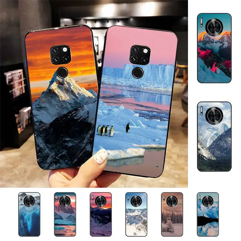 

Snowy Mountain Phone Case For Huawei Nova 3I 3E mate 20lite 20Pro 10lite Luxury funda case