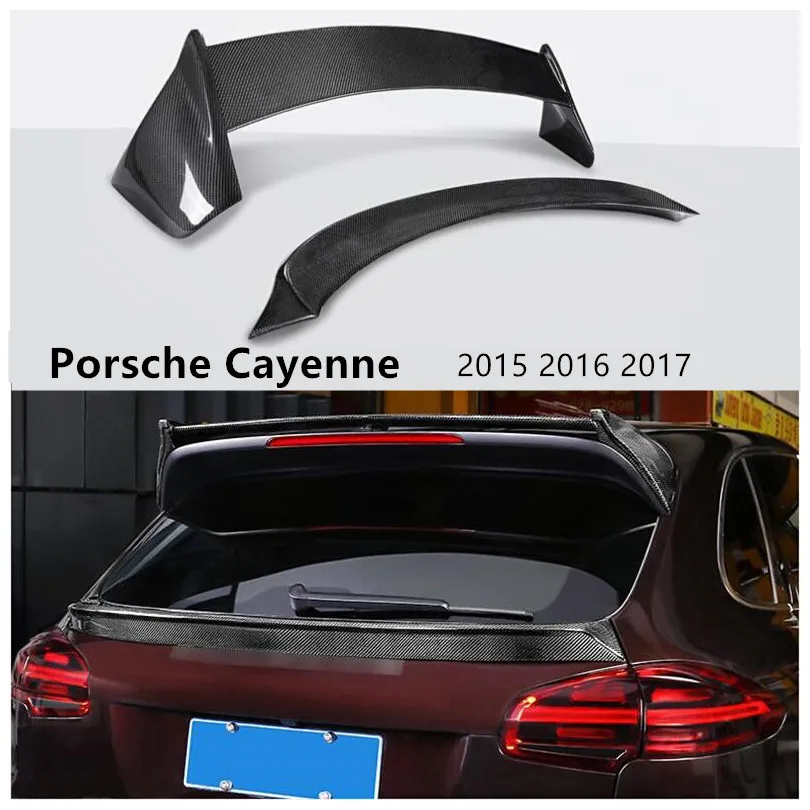 Спойлер из углеродного волокна для Porsche Cayenne 2015 2016 2017 высокое качество спойлеры