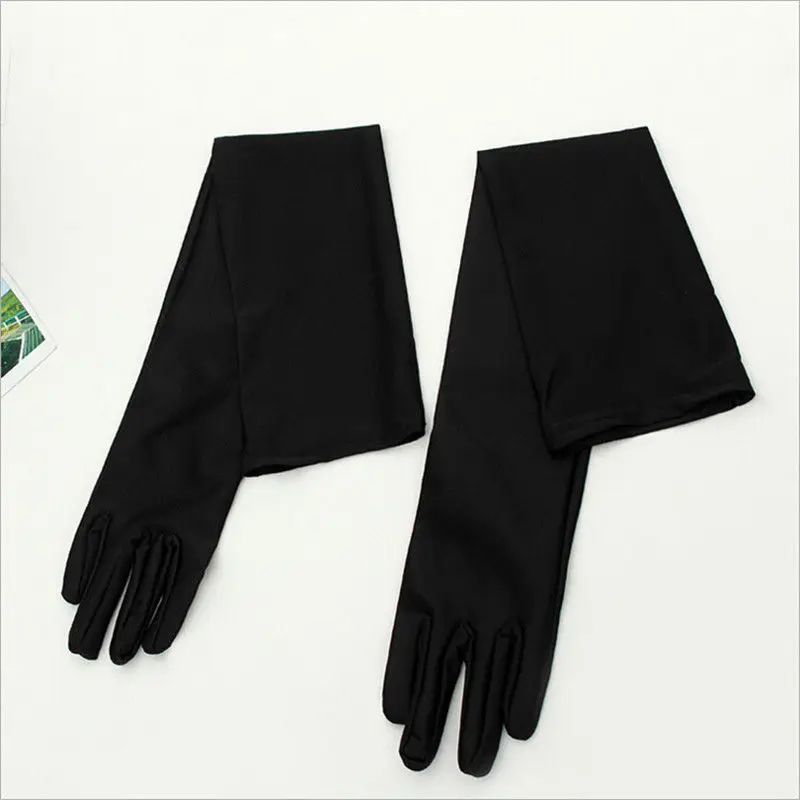 

5Colors 1 Pair Long Satin Stretch Gloves For Women Party Fancy Opera Prom Gloves Women Accessories