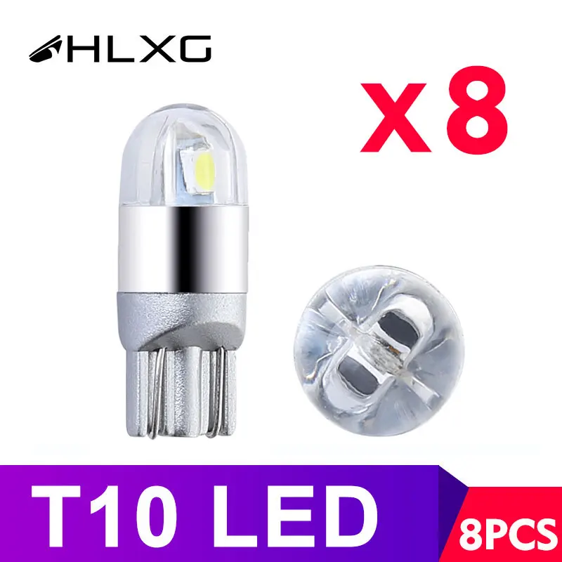 W5w Led T10 12v светильник лампы на приборной панели номерной знак лампа со льдом