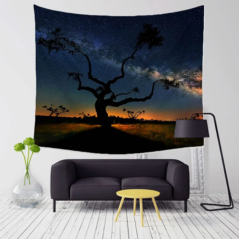 2021 Новый Блестящий Прочный Настенный подвесной красивый лес звездное небо