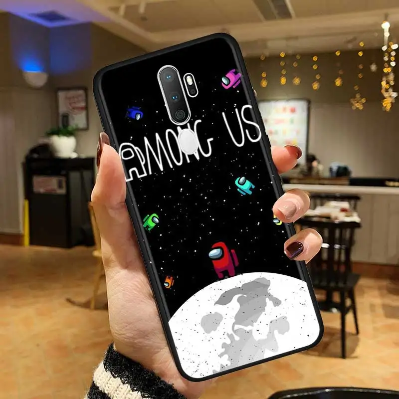 

Among Us Phone Case For Oppo A5 A9 A52 A72 A92 F11 Find X2 Ace A53 Reno3 4 Pro A32 A73 A93 A33 2020 Soft Back Cover Coque Funda
