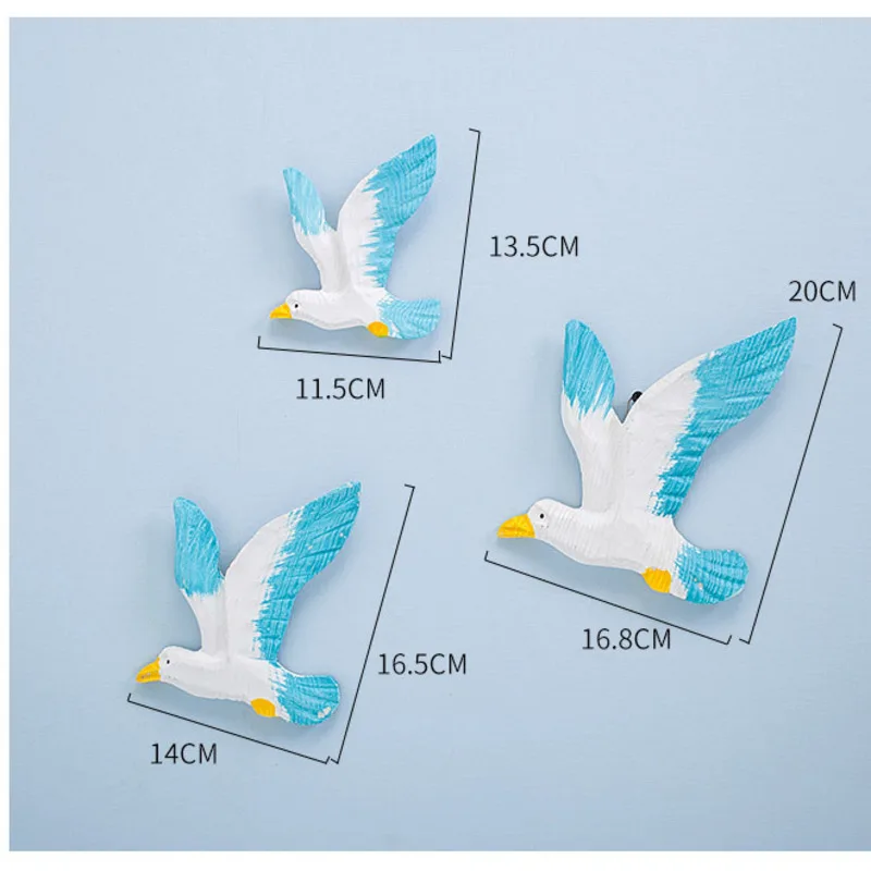 Настенный подвесной фон из смолы для спальни офиса и дома 3 шт.|Ракушки морские