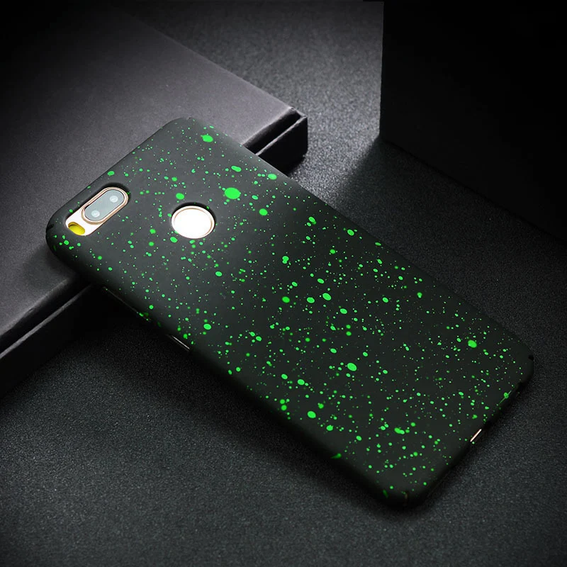 Green Матовый чехол для Xiaomi mi A1 5X чехол жесткая накладка на заднюю панель 3D рельеф Звезды Чехол s для Xiaomi mi 5X mi A1 5X A1 Чехлы бамперы чехол для телефона - Цвет: Green