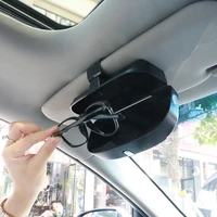 multifunctional car sun visor magnetic sunglasses clip box for hyundai ix35 ix45 ix25 i20 i30 sonatavernasolariselantraaccen