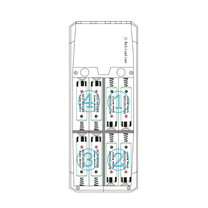 QD188-PD Dual USB QC 3 0 + Тип C PD DC Выход 8x18650 батареи DIY Мощность банка коробка держатель