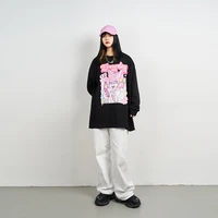 atsunny hip hop anime girl casual hoodie gothic cartoon harajuku hoodie streetwear autumn and winter clothes pullover sweatshirt