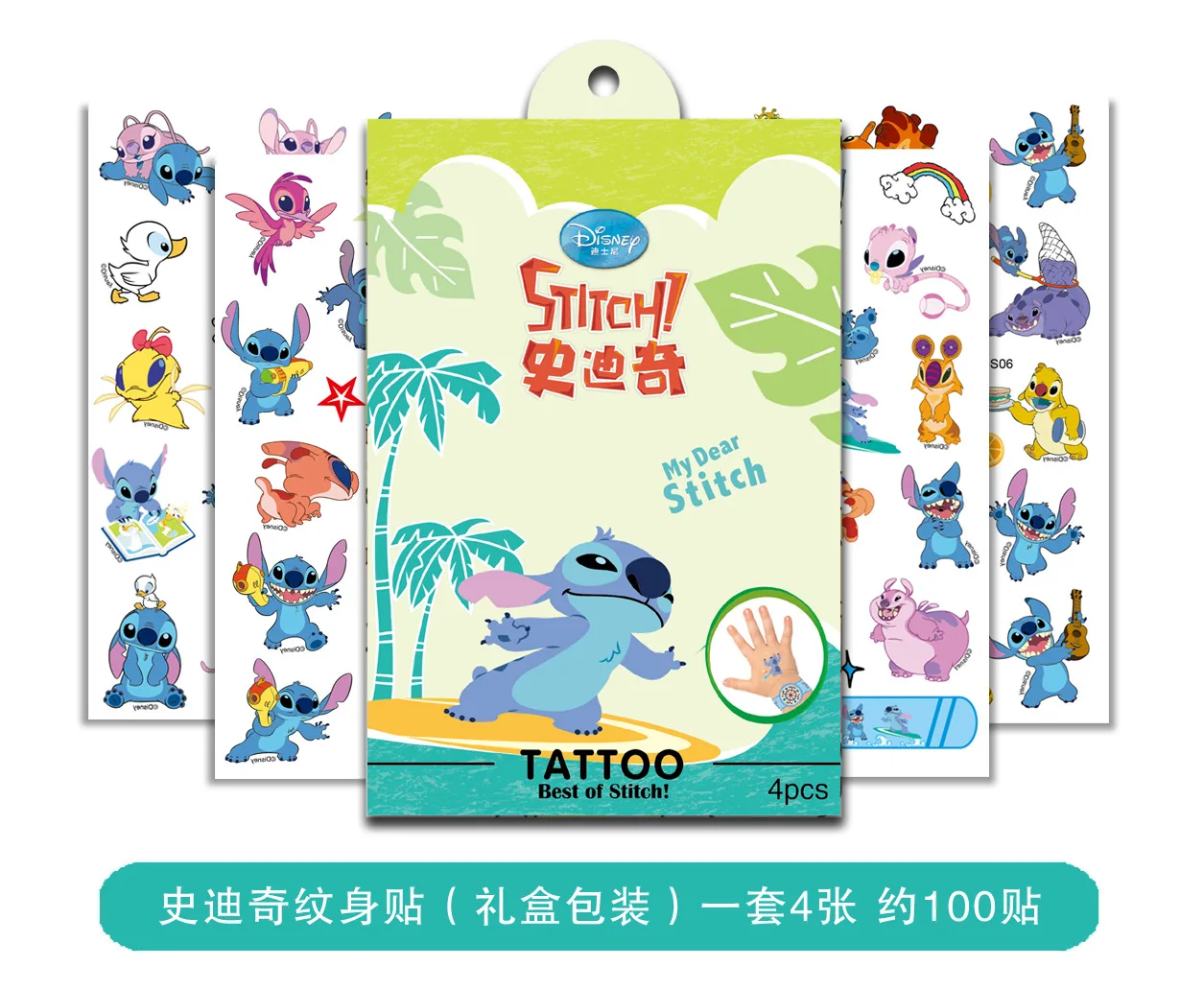 Disney boys Cartoons Stitch Toy Story Woody Temporary Tattoo Body Art girls frozen  elsa anna Waterproof Styling Sticker gift