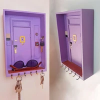 tv show friends key holder box monicas door holder purple door hanger friends home decor wall decor