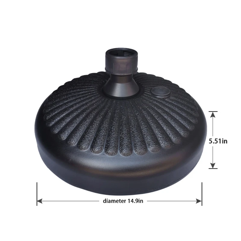 

Multipurpose Garden Yard Umbrella Base Stand Round Plastic Patio Umbrella Holder for Outdoor Lawn Garden High Weight