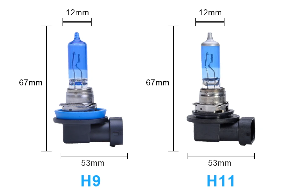 Галогенные лампы OSRAM H1 H3 H7 Светодиодный H4 дальний и ближний свет 5000K очень белый 12В комплект автомобильных фар H9 H11 противотуманнае фары HB3 HB4 9005 9006 9003