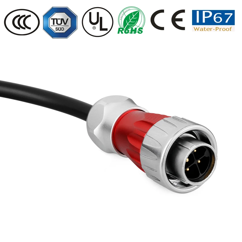 Водонепроницаемый Штекерный разъем фоторазъем 4 контакта