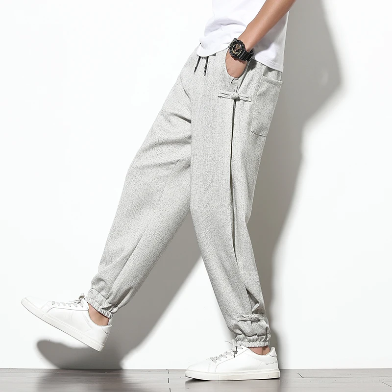 

2021 Men Plus Size 5XL Summer Korean Style Casual Pants Mens Fashion Trousers Male Oversize Harem Pants Clothes Streetwear