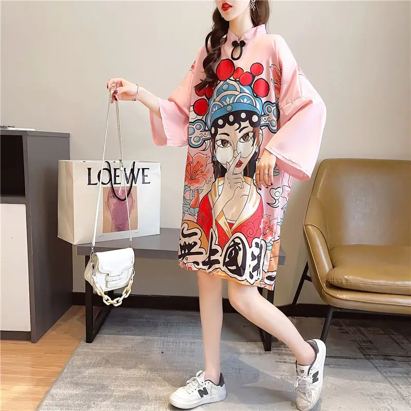 Женское платье Ципао в китайском стиле Вечернее приталенное с длинным