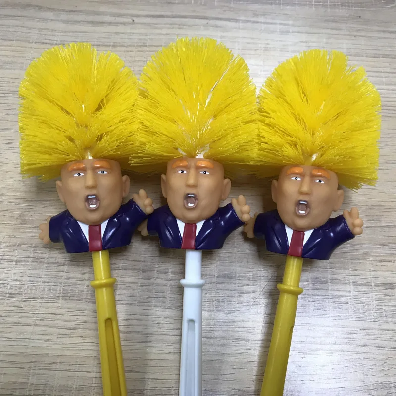Pa. Большая ванная комната кукла Дональд Трамп Туалет Щетка с держателем для ванной Acc набор, держать в чистоте Отличная работа, 5*15 дюймов 2 цвета случайный отправить