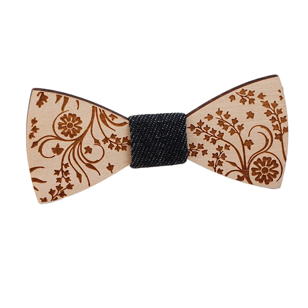Новый дизайн мужские деревянные галстуки-бабочки джентльмен Жених деревянный