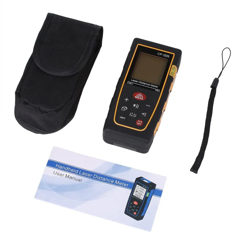 CP 100S ручной лазерный дальномер цифровой с ЖК дисплеем подсветкой