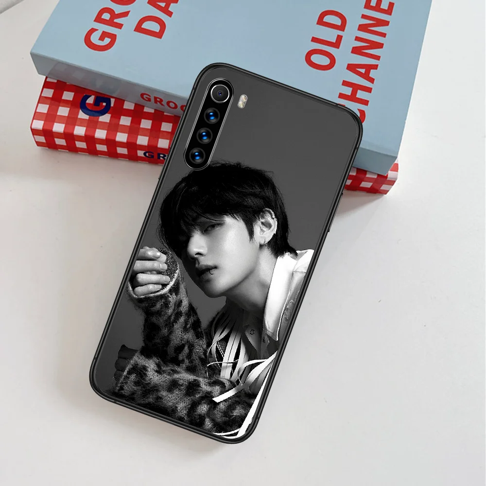 

Bangtan Boys Kim Tae Hyung KPOP Phone Case For Xiaomi Redmi Note 7 8 8T 9 9S 4X 7 7A 9A K30 Pro Ultra black Cell Painting Etui