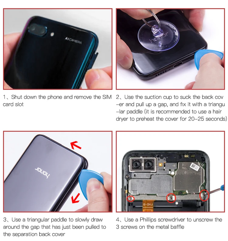 Nohon Аккумулятор для huawei Honor 10 8 7A 7C 5C P9 плюс P8 P9 P10 Lite P20 HB396285ECW HB366481ECW Замена Bateria инструменты