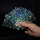 100 шт.лот 57x87 мм Звездные маленькие карты Прозрачные лазерные прозрачные рукава YGO MTG Корея Idol фото протектор защитный чехол для настольной игры