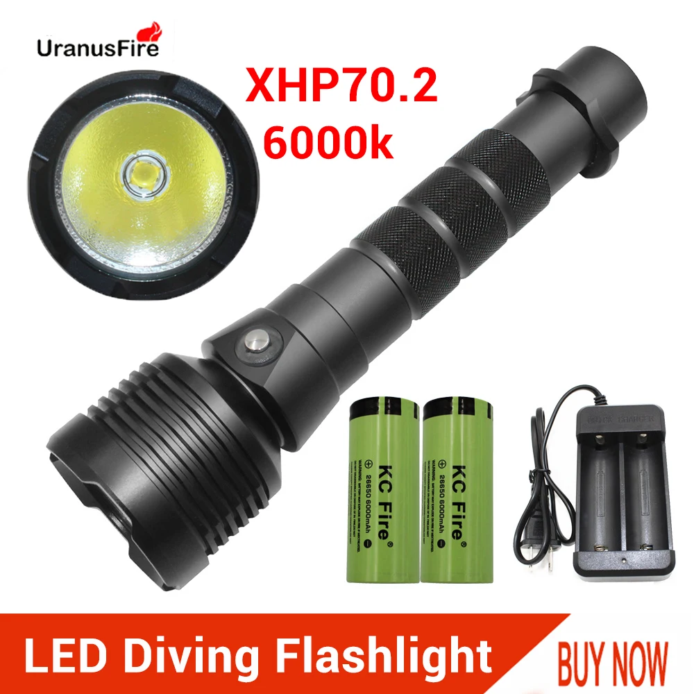 XHP70.2 светодиодный светильник фонарь для подводного плавания 6000 К