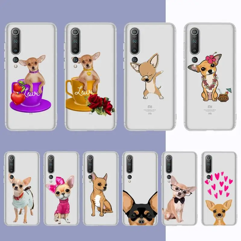 

Chihuahua Dog Fashion Phone Case For Redmi Note 5 7 8 9 10 A K20 pro max lite for Xiaomi 10pro 10T
