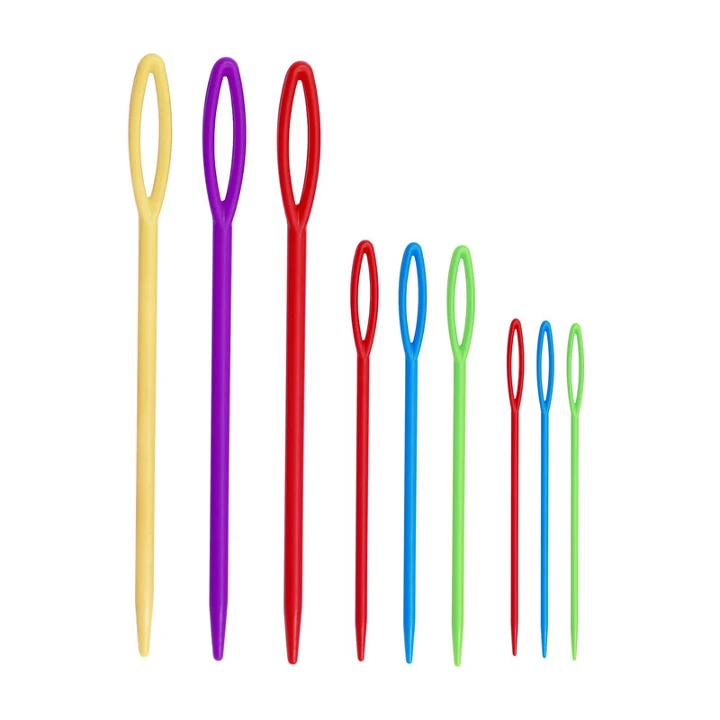 9 шт 7 см 15 пластиковые спицы крючком Крючки гобелены шерстяные для пряжи детские