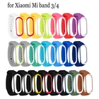 Ремешки для часов Xiaomi Mi band 34, мягкие, силиконовые, два цвета