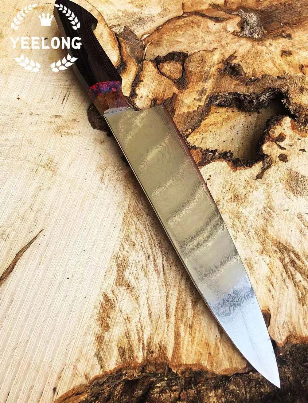 Дамасский нож шеф-повара, японский кухонный нож Gyuto, инструмент для приготовления мяса vg10, ядро из нержавеющей стали со стабилизированной деревянной ручкой