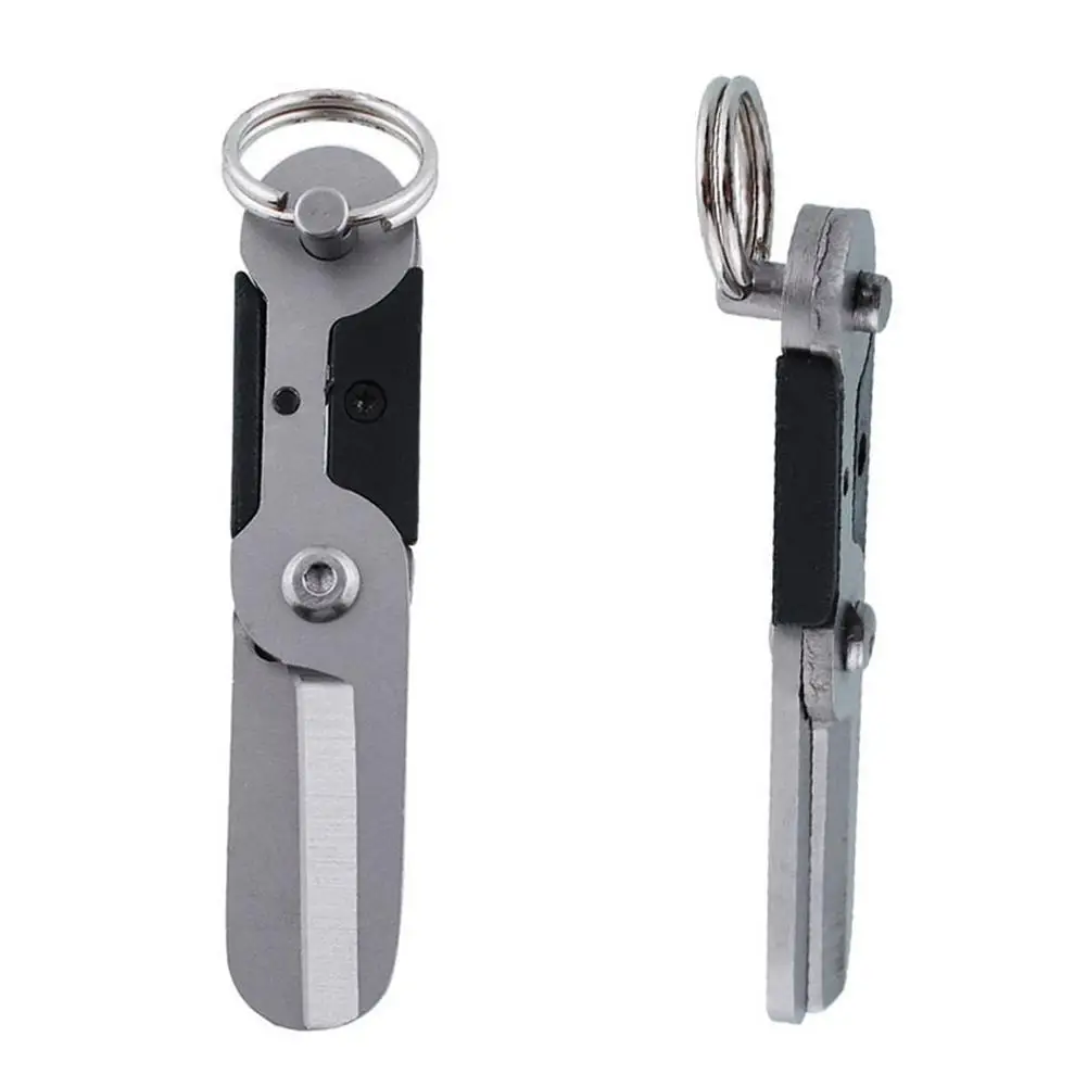 Многофункциональный брелок с пружинной защелкой анти потеря из нержавеющей