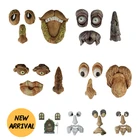 Украшение для лица в виде дерева, 3D фигурка лица, реалистичный садовый декор, подвесные фигурки, уличное в виде дерева из смолы, украшение для Hugger, Новое поступление