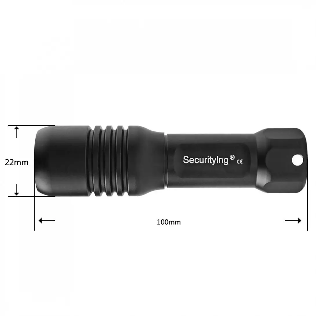 SecurityIng светодиодный фонарь для подводного плавания, фотосъемки, видео Лампа 150 м XM-L2(U4) Светодиодный фонарь для подводной съемки с поворотом на 360 градусов