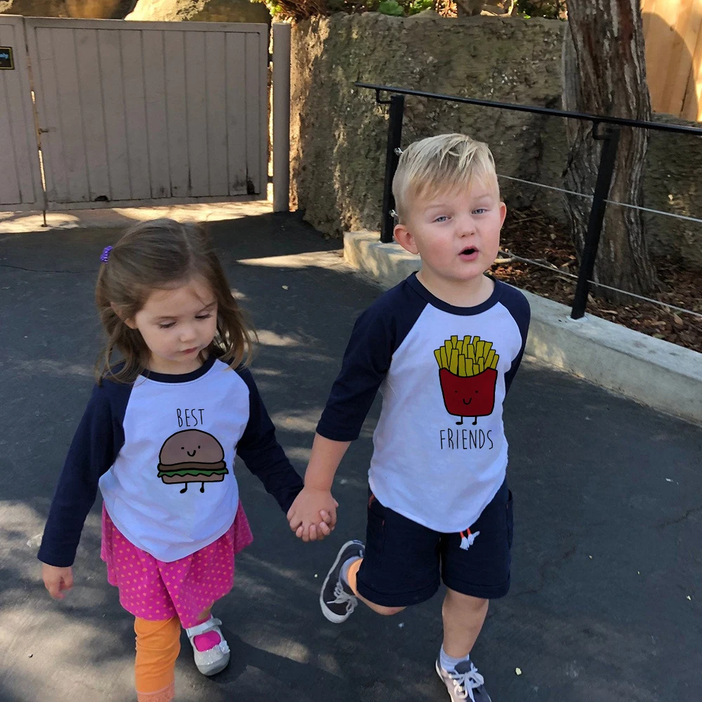 Гамбург чипы &quotЛучшие друзья&quot BBF в стиле &quotунисекс&quot для мальчиков и девочек с