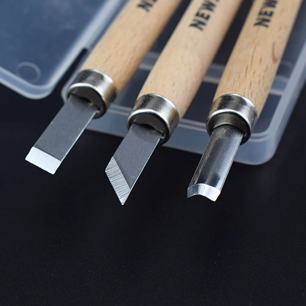 NEWACALOX 3 шт. нож для резьбы по дереву инструмент долото дерева рукоделия|carving