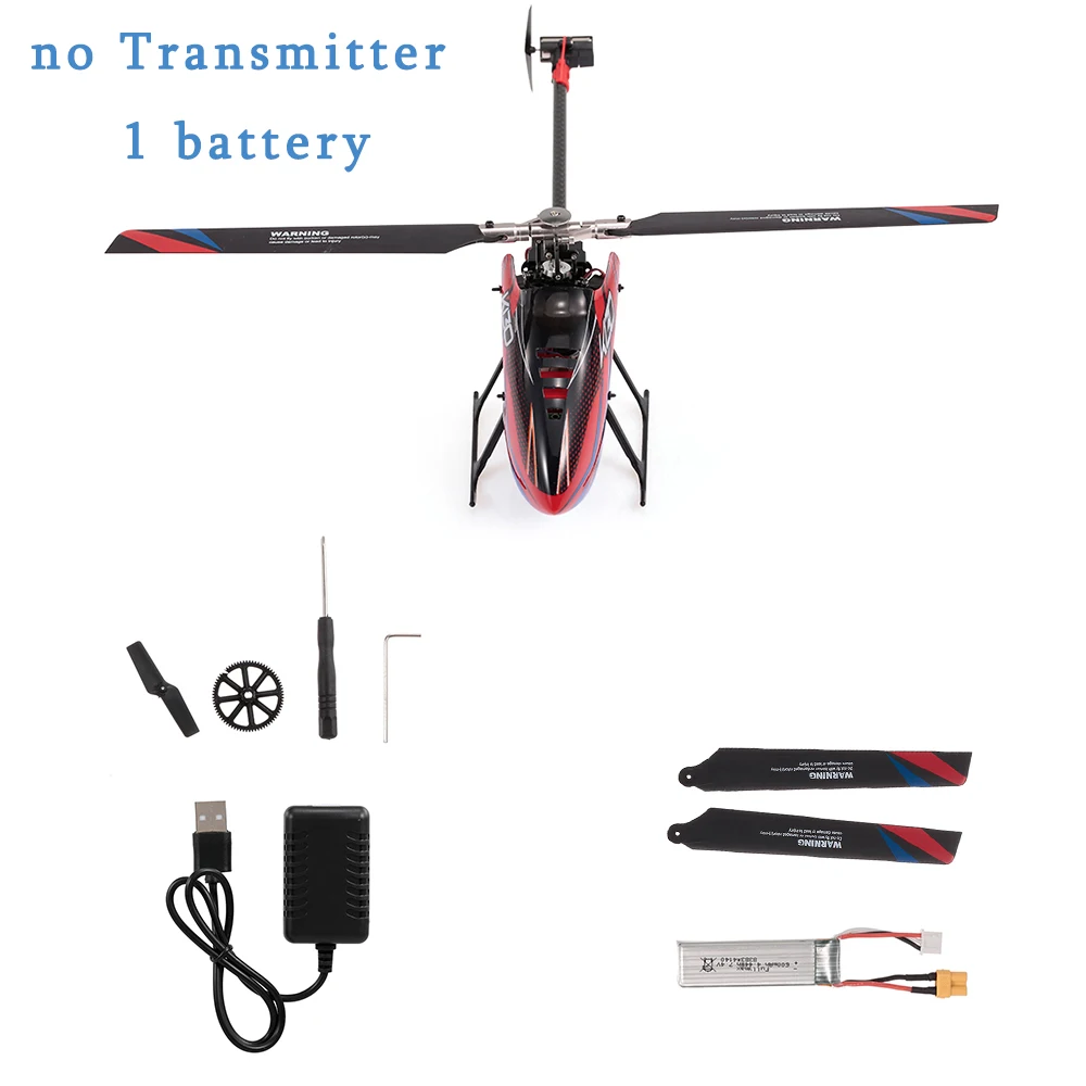 no Transmitter 1B WLtoys XK K130-B Радиоуправляемый вертолет бесщеточный 3D6G безлетный S-FHSS трюк на дистанционном управлении Вертолет игрушка с 3 батареями - Цвет: no Transmitter 1B