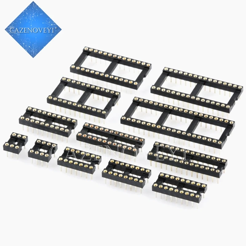 Гнездо IC с круглым отверстием Разъем DIP 6 8 14 16 18 20 24 28 32 40-контактные розетки DIP6 DIP8