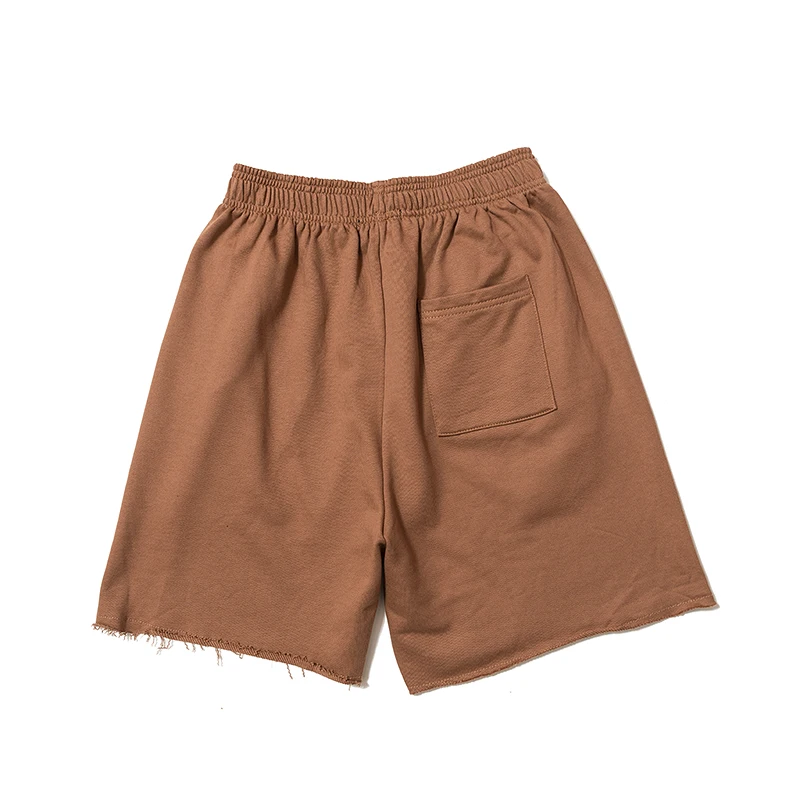 

2019 Season 6 Solid Color Summer Kanye West Men Shorts Streetwear Men Cotton Casual Shorts Calabasas