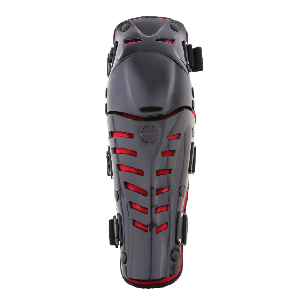 

Adjustable Motorcycle Adult Knee Pad Shin Guard Protective Gear Red