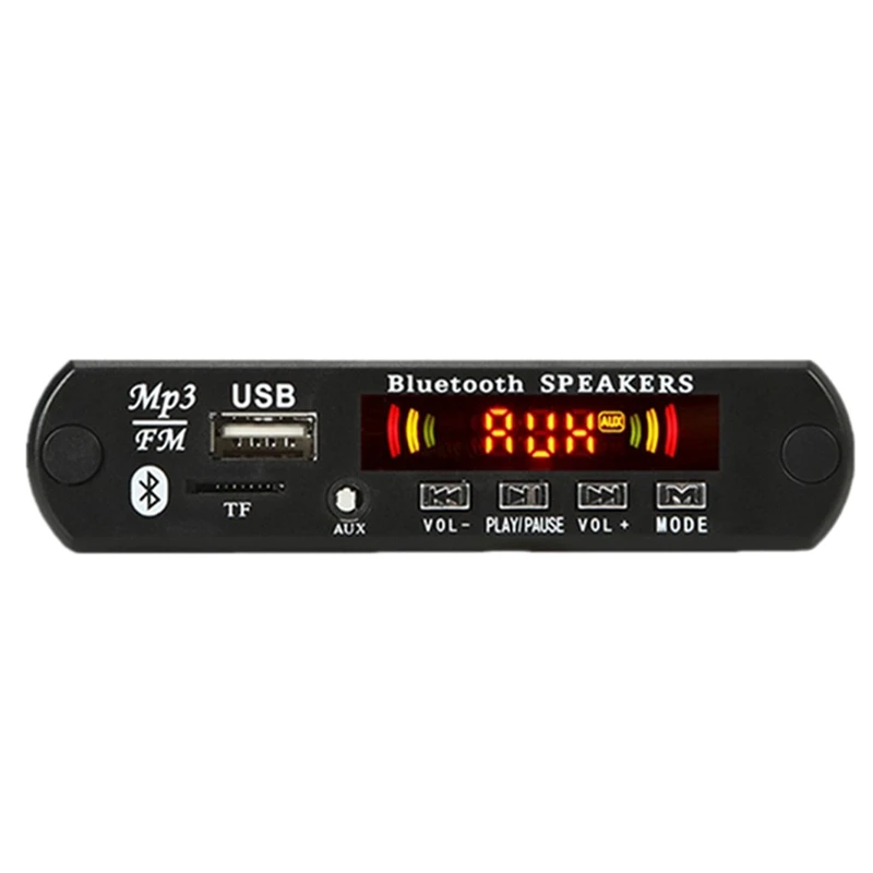 

Автомобильный беспроводной Bluetooth 5 в MP3 WMA декодер плата o Модуль TF цвет Sn для автомобиля цифровой светодиодный mp3-плеер AUX удаленный дисплей