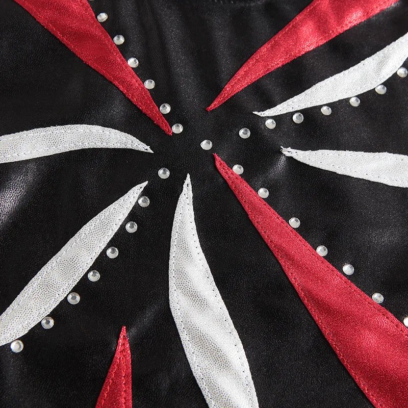 

2020 Ballet leotard rhinestone metallic leotard tank holographic leotard performance dance wear