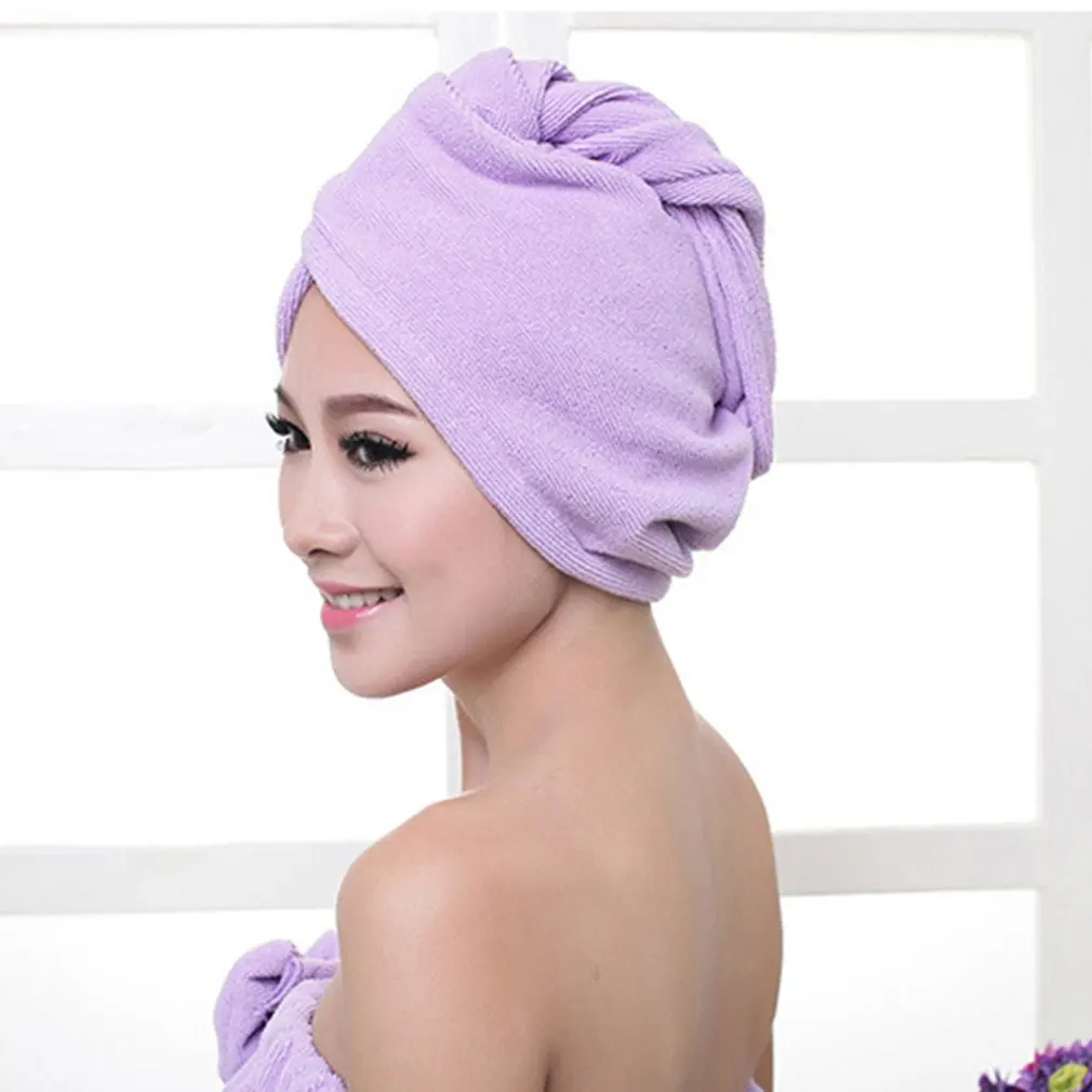 

Diffuser Superfine Fiber Bath Hair Dry Hat Shower Cap Soft Strong Water Absorbing Quick Dry Head Towel Cap Hat For Bathing