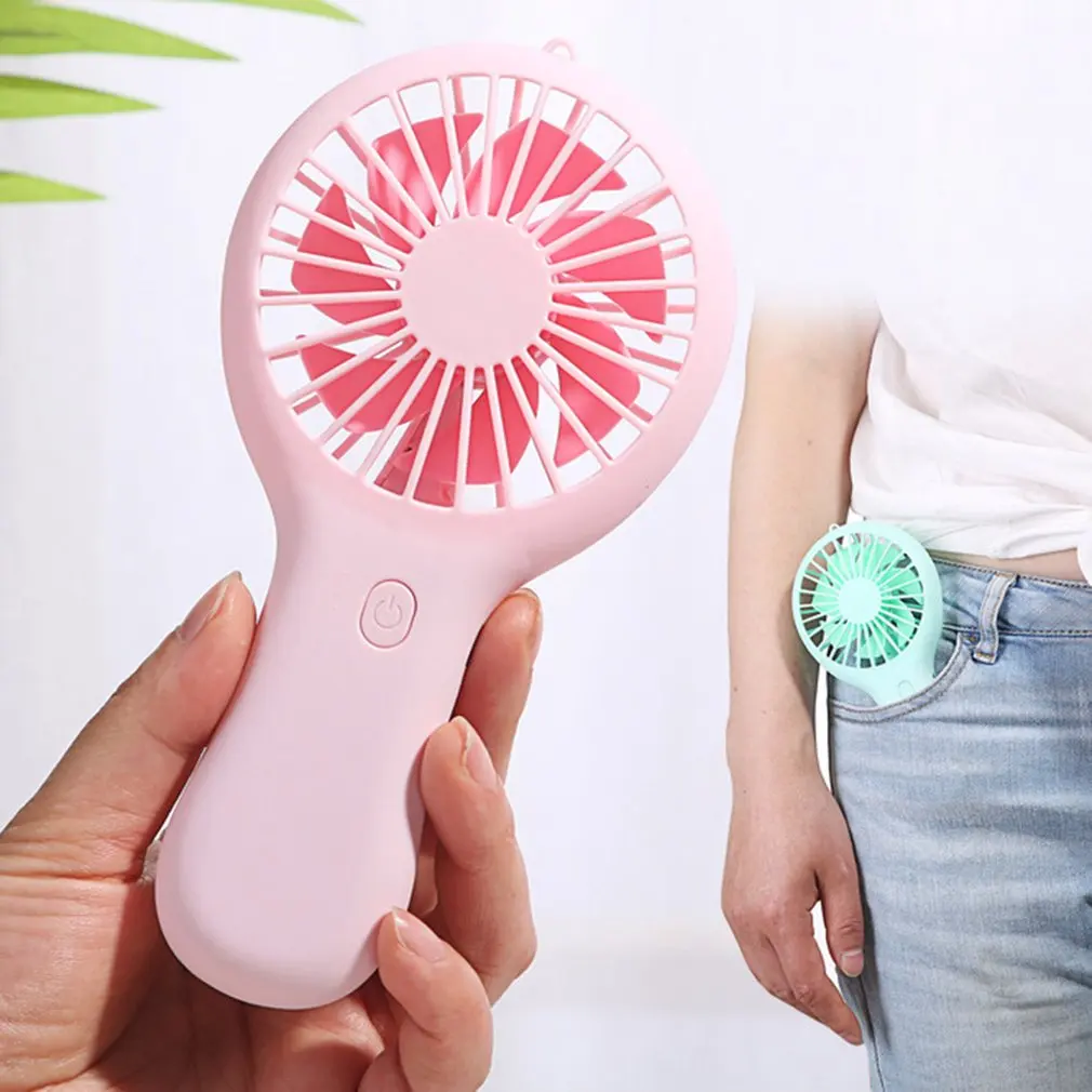 

USB Mini Wind Power Handheld Fan Ultra-quiet And Convenient Fan High Quality Portable Student Office Cute Small Cooling Fans