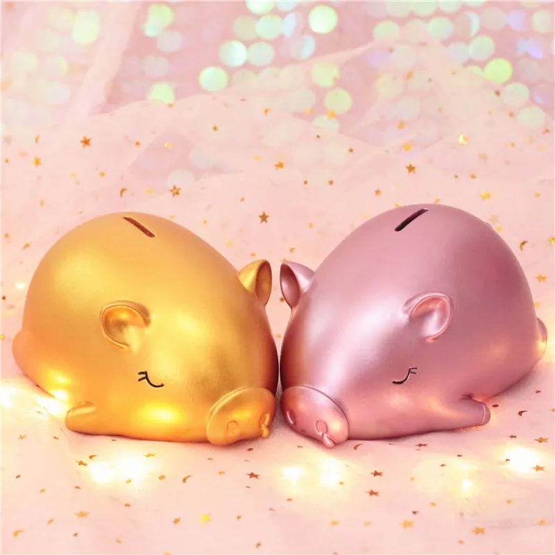 Lucky Big Gold Pig Piggy Bank Meng подарок на день рождения новый год креативный отправка детям