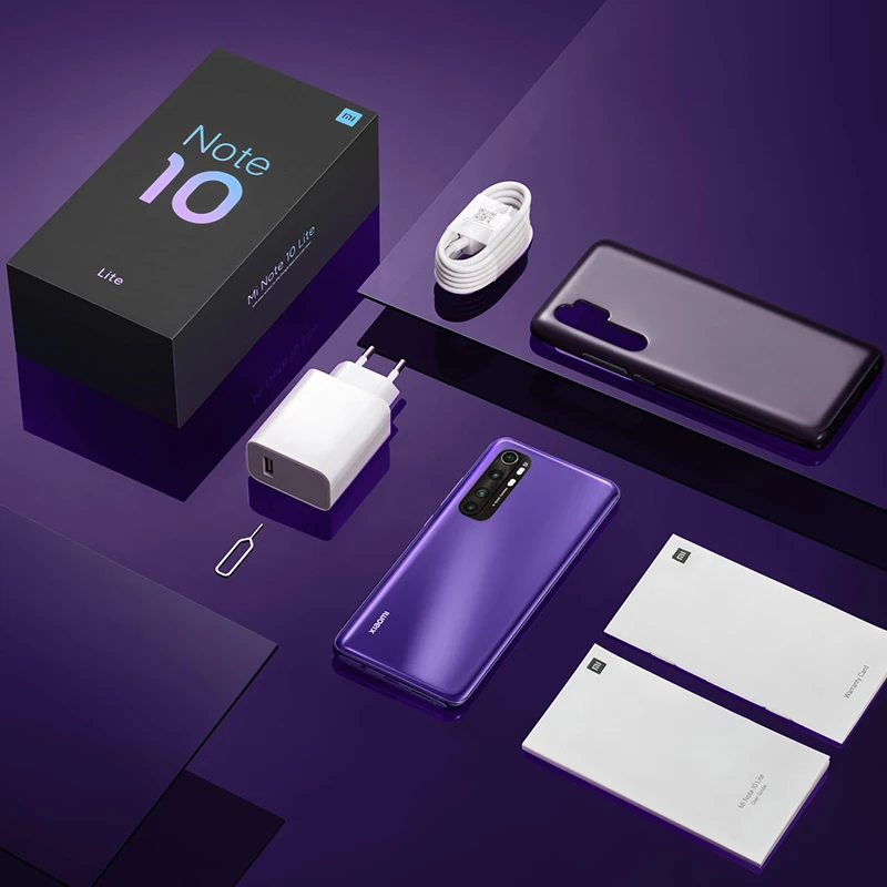 Глобальная версия смартфона Xiaomi Mi Note 10 Lite 64 ГБ 128 Snapdragon 730G мп четыре камеры 5260 мАч 30