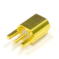 mmcx female jack rf coax connector pcb mount straight goldplated new wholesale