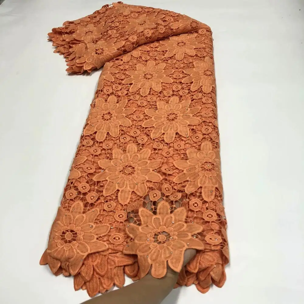 Небесно-голубое кружево Африканский шнур гипюр кружевная ткань 2020 высокое