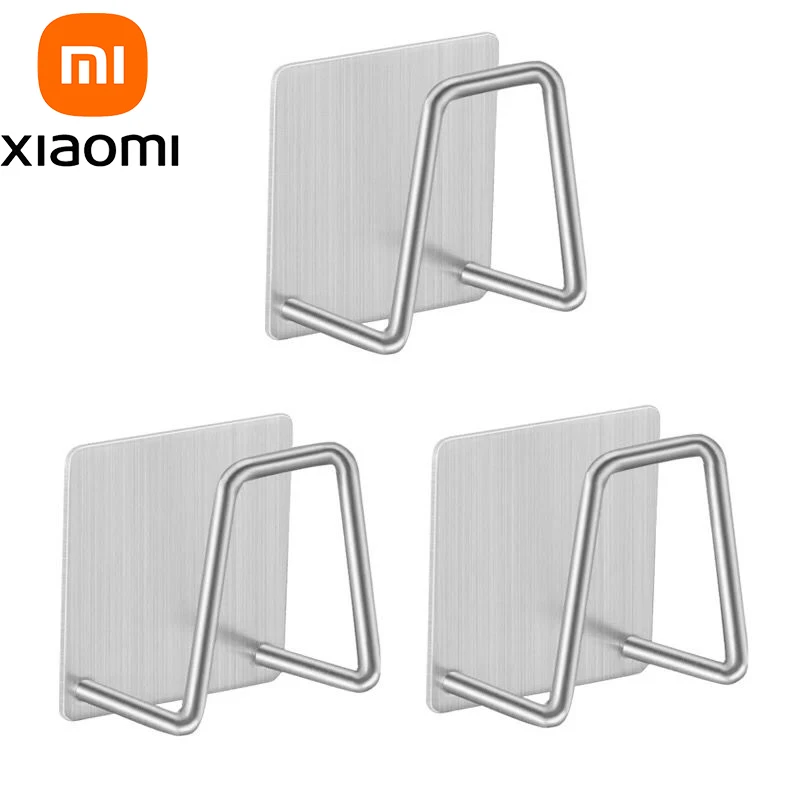 

Xiaomi Punch-free Sponge Rack Kitchen Stainless Steel Sink Sponge Rack Self-adhesive Kitchen Wall Hook Accessories Storage Rack
