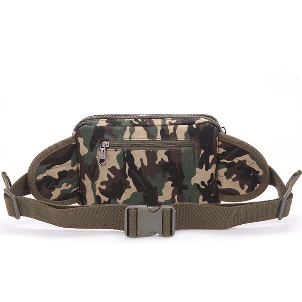 Новая модная камуфляжная парусиновая сумка с диагональной талией многослойная
